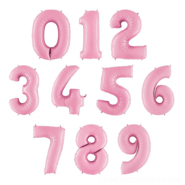 Купить Цифры 0-9 Розовый Пастель 102 см в спб по комфортной цене!