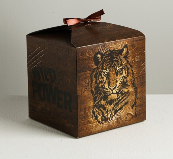 Купить Коробка складная Wild power, 18 × 18 × 18 см в спб по комфортной цене!