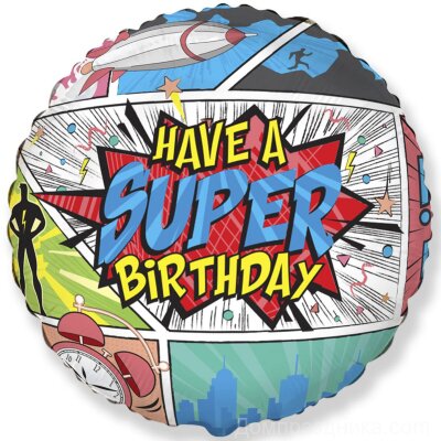 Круг "Have a Super Birthday", комиксы