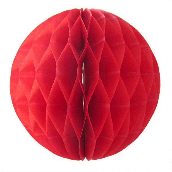 Купить Бумажный шар-сота Красный в спб по комфортной цене!