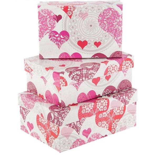 Купить Подарочная коробка "Ажурные сердца" в спб по комфортной цене!