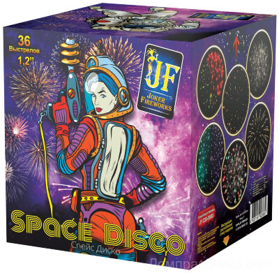 Батарея салютов Joker Fireworks Спейс диско 36 x 1.2"