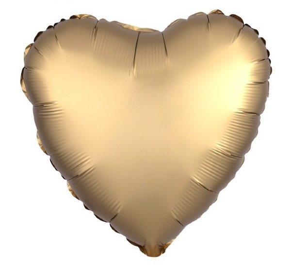 Купить Сердце фольгированное, цвет золотой, мистик в спб по комфортной цене!